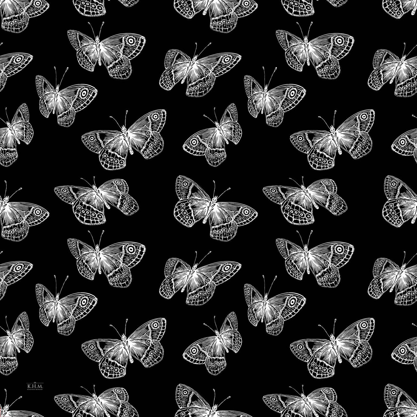 Black Butterfly Versatile Scarf - Keter Hayofi Mitpachot