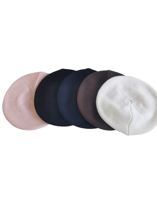 Fully Knitted Cotton French Berets - Keter Hayofi Mitpachot