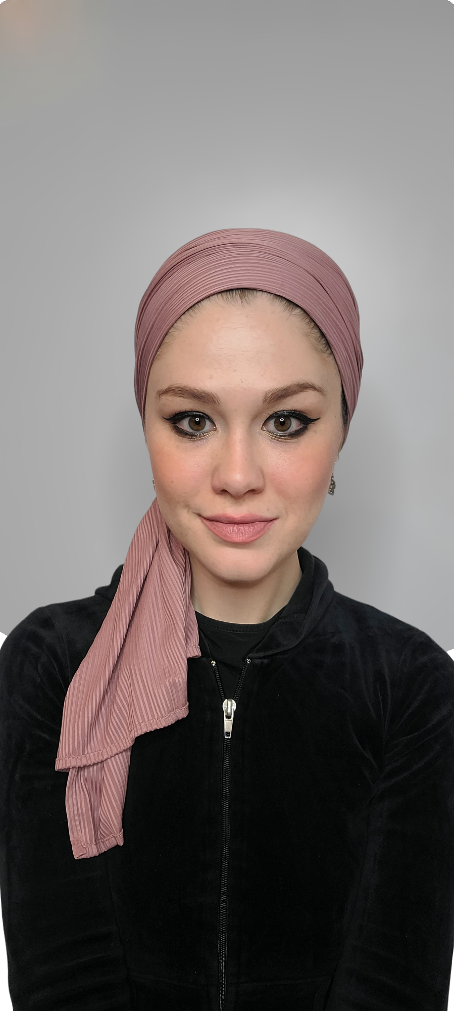 Solid Lined Jersey Long Scarf - Keter Hayofi Mitpachot