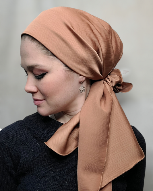 Rinati Lakel Solid Scarf with Scrunchie